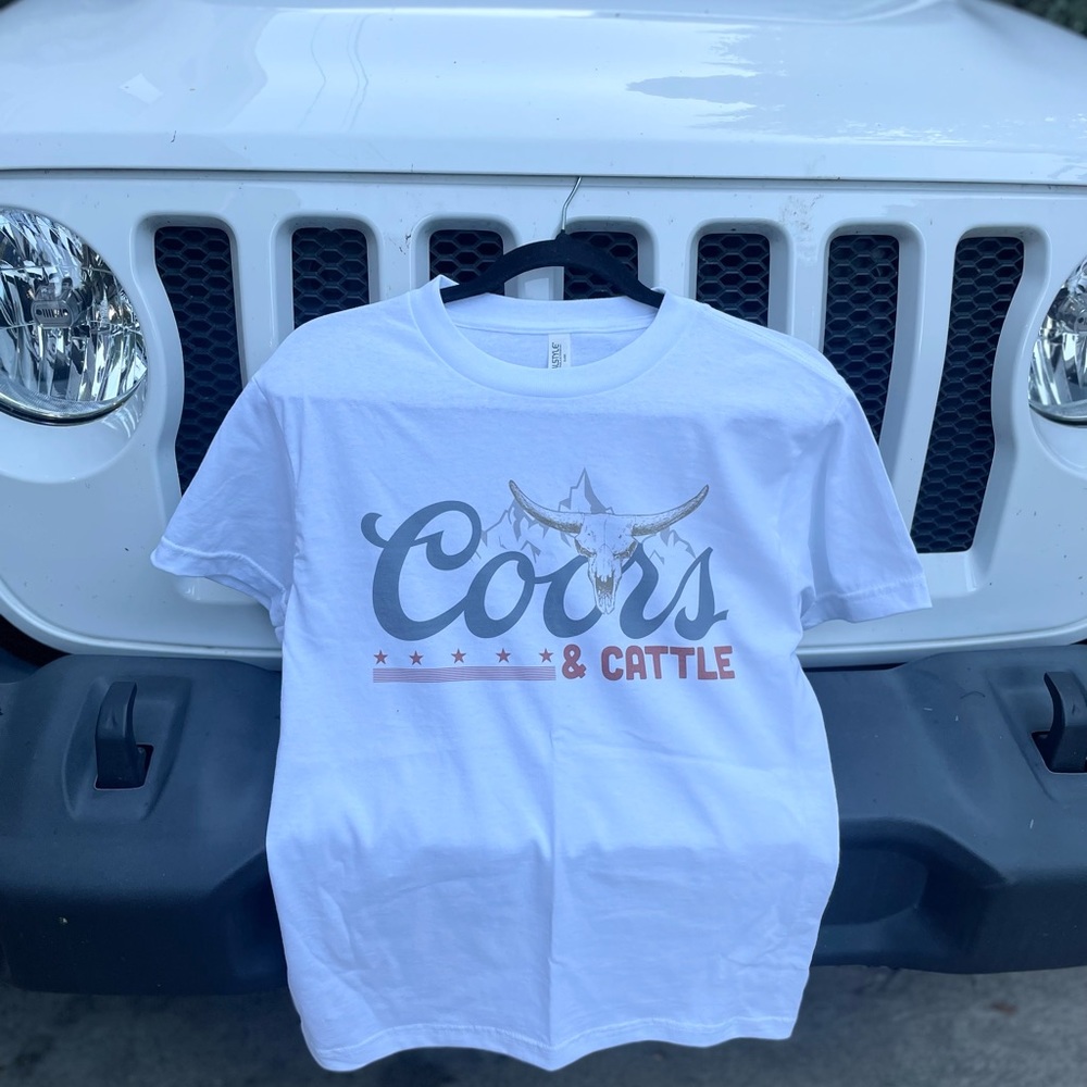 Coors and cattle t shirt S-3X available